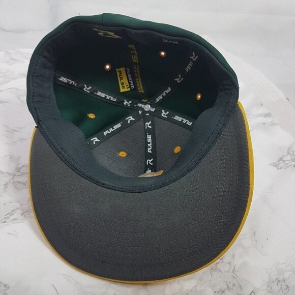 Initial P Letter Structured Baseball Hat Cap Flat Visor - Picture 3 of 5
